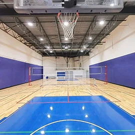 Empty Basketball Court