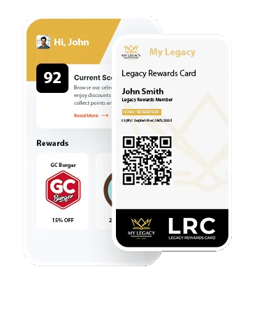 my legacy's legacy rewards card loyalty program