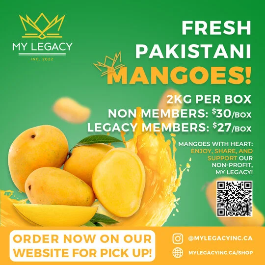 my legacy pakistani mangos 2024 flyer