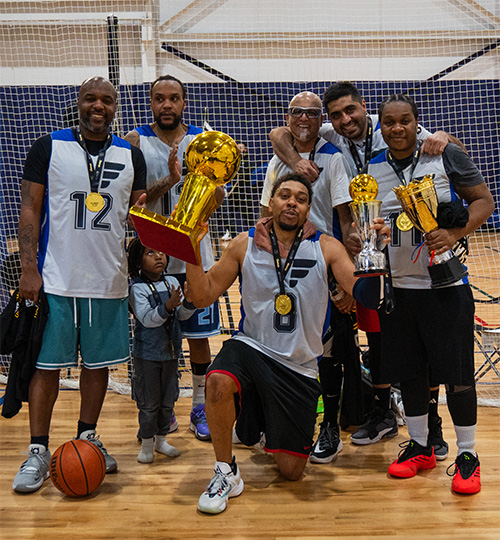 2025 Winter cup 40 plus basketball tournament champions photo