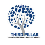 third pillar logo with a white background